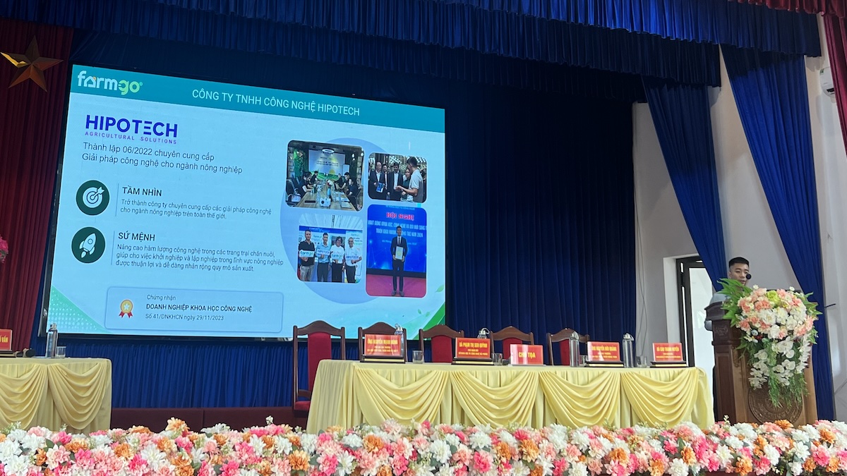 đại diện HIPOTech phát biểu