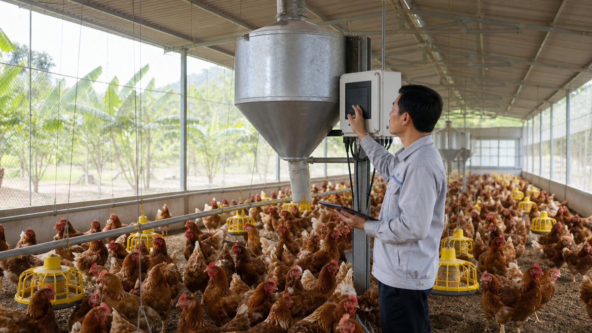 Gia cầm thế giới theo dõi đàn và hệ thống thức ăn trong bối cảnh chi phí tăng. Ảnh minh họa