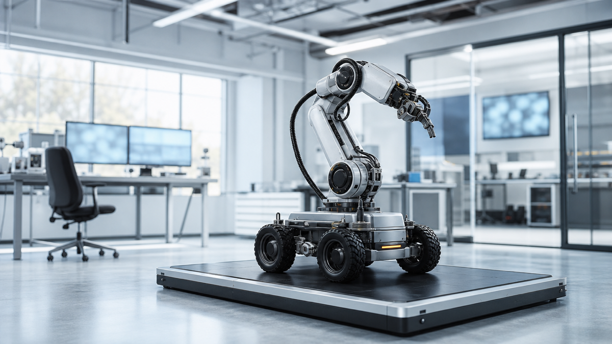 Không gian thử nghiệm thiết bị robot phục vụ phát triển công nghệ. Ảnh minh họa